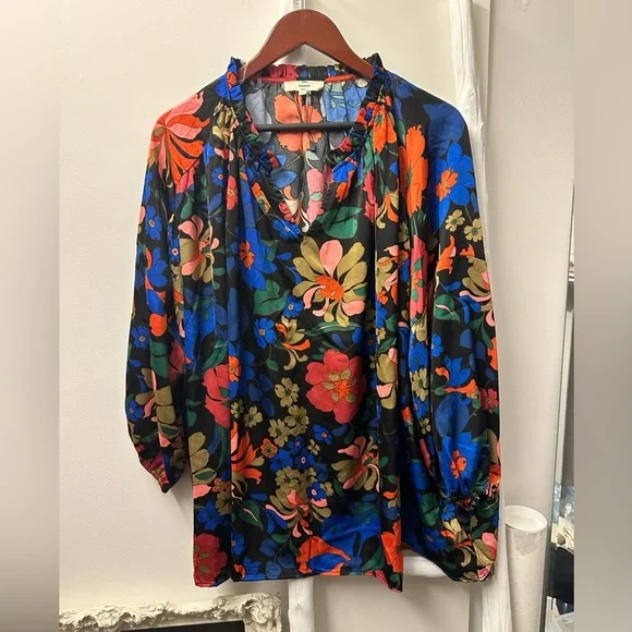 Entro silky floral blouse size XL - Picture 3 of 5